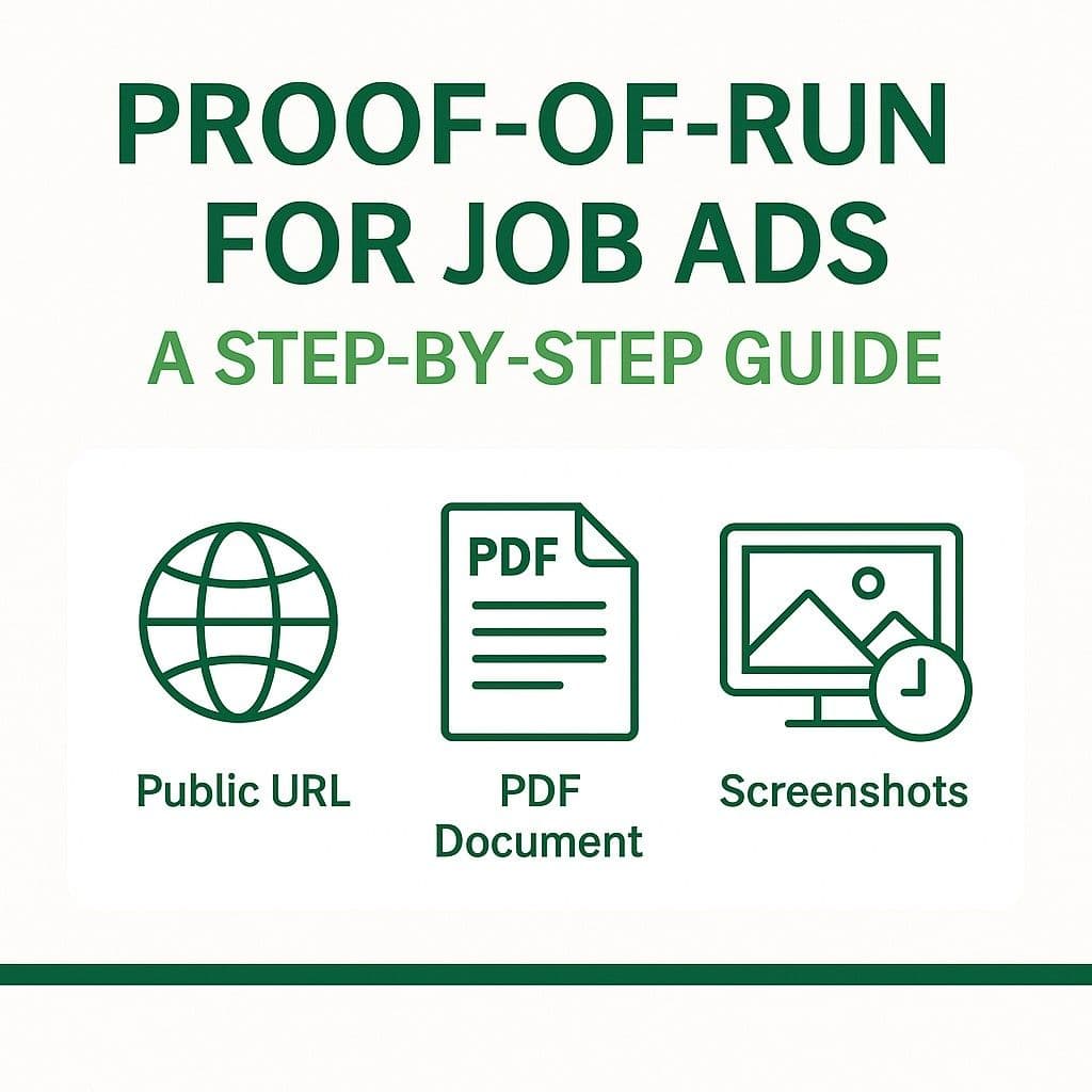 Proof-of-Run for Job Ads: Step-by-Step Guide