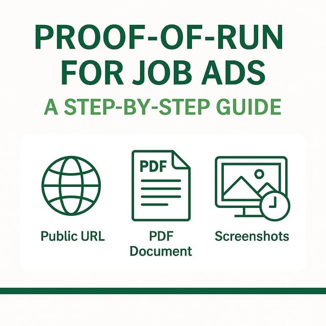 Proof-of-Run for Job Ads: Step-by-Step Guide